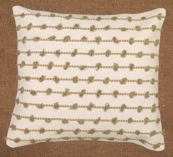 Hand woven scatter cushion cover  60 x 60cm - bobbles in various colours