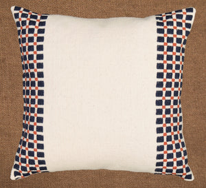 Hand woven scatter cushion cover  60 x 60cm - Damier pattern