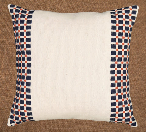 Hand woven scatter cushion cover  60 x 60cm - Damier pattern