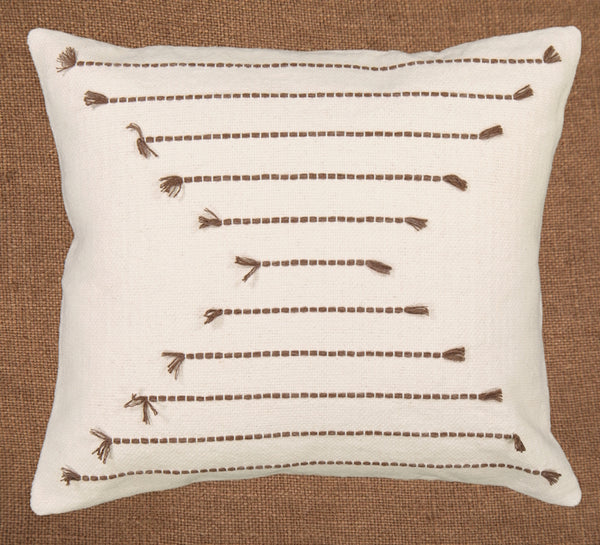 Hand woven scatter cushion cover  60 x 60cm - Chevron Pattern