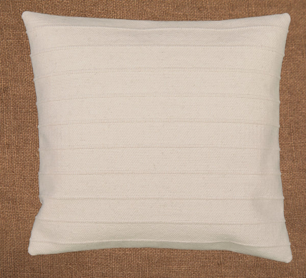 Hand woven scatter cushion cover  60 x 60cm - Ridges natural