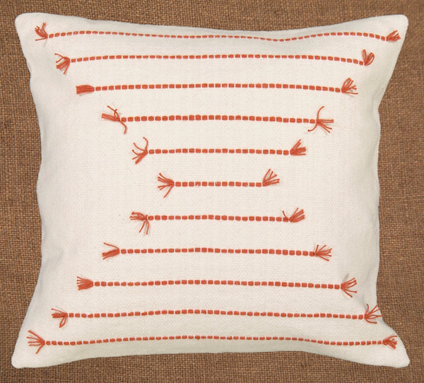 Hand woven scatter cushion cover  60 x 60cm - Chevron Pattern