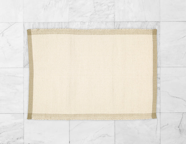 Bathmat Pebble Weave, Natural with a Jute Border - Amelia Jackson Industries South Africa