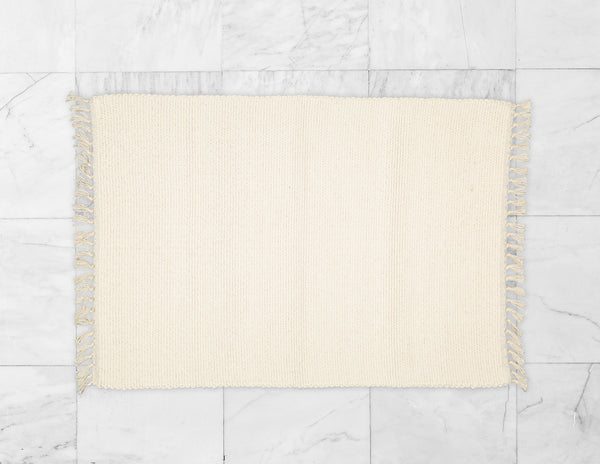 Cotton Dhurrie Tabby Bathmat. - Amelia Jackson Industries South Africa