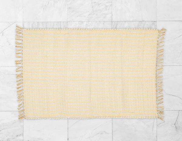 Dhurrie Dobby Weave Natural with Hessian Pinstripe - Amelia Jackson Industries South Africa