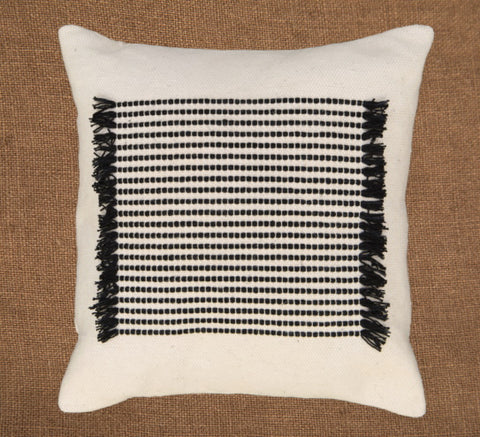 Hand woven scatter cushion cover  60 x 60cm - Central Square Pattern