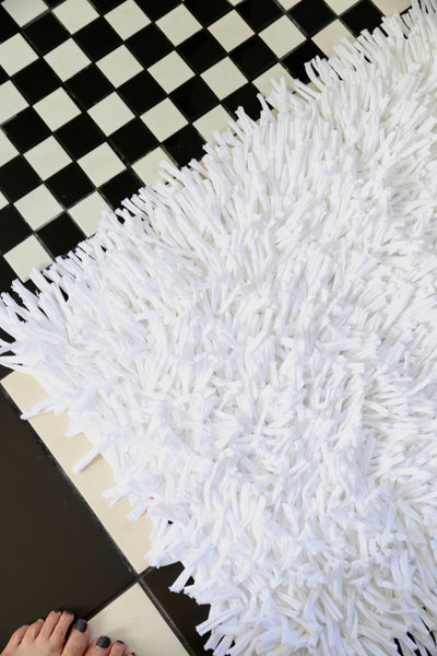 Shaggy White Rug - Amelia Jackson Industries South Africa