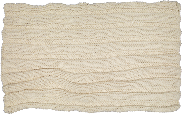 Hand Knitted Cotton Throw - Natural - Amelia Jackson Industries South Africa