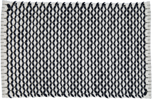 Bathmat Lattice Weave White with a Navy or a Grey "Lattice" - Amelia Jackson Industries South Africa