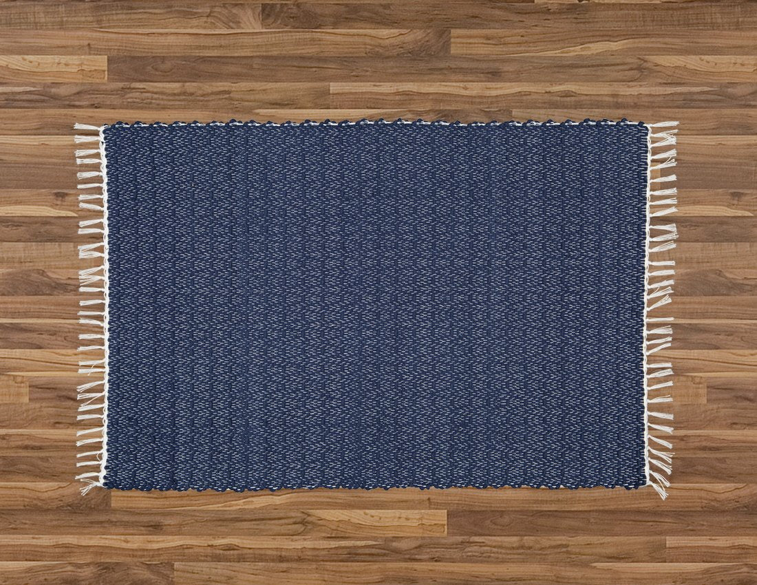 Carpet - Cotton Dhurrie Twill Navy - Amelia Jackson Industries South Africa