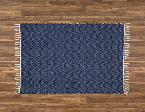 Carpet - Cotton Dhurrie Twill Navy - Amelia Jackson Industries South Africa