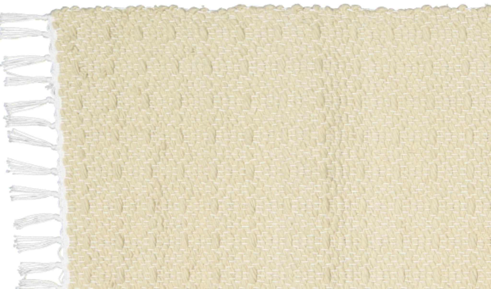 Handwoven Cotton Dhurrie Twill Natural (undyed) | Amelia Jackson