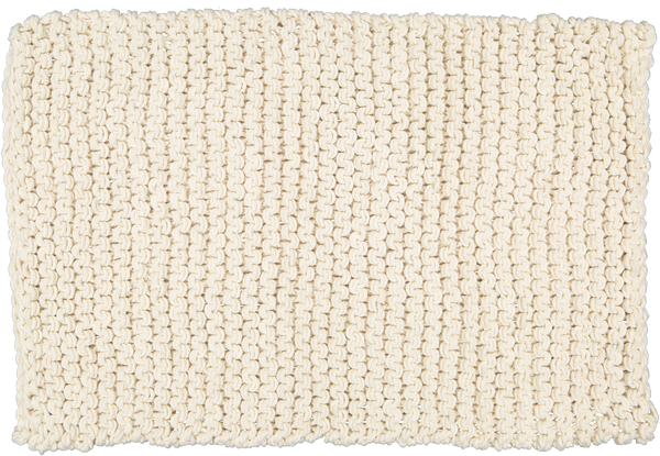 Chunky Knit Bathmat Dhurrie, Natural. - Amelia Jackson Industries South Africa