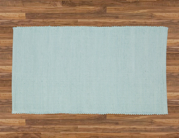 Placemat and Table Runners Dhurrie Tabby Duck Egg