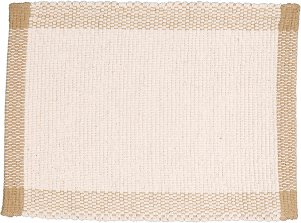 Placemat and Runners in Pebble Weave. Natural with Jute Border. - Amelia Jackson Industries South Africa