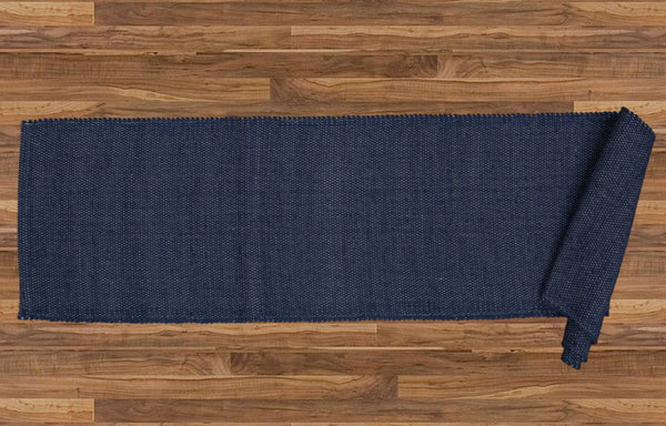 Placemat and Table Runners Dhurrie Tabby Navy