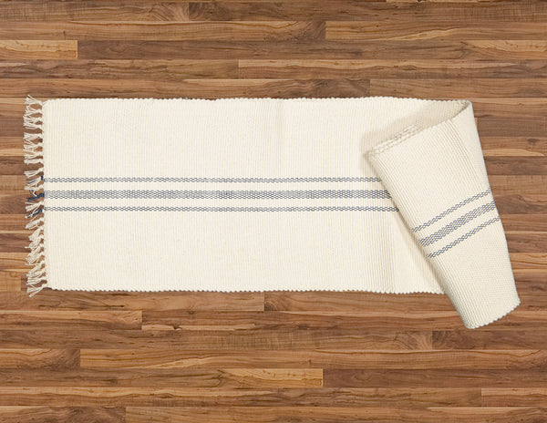 Table Runner, Natural with Navy Stripe - Amelia Jackson Industries South Africa