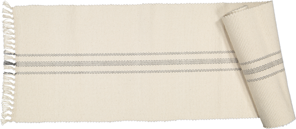 Table Runner, Natural with Charcoal Stripe - Amelia Jackson Industries South Africa