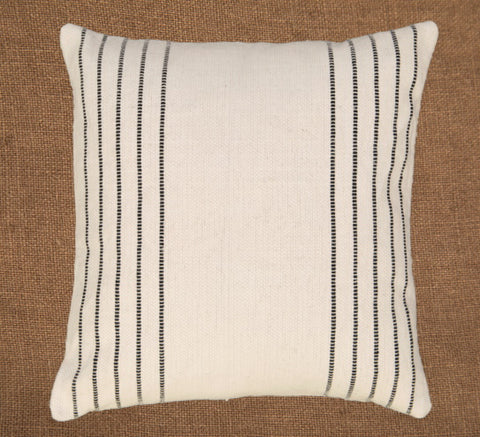 Hand woven scatter cushion cover  60 x 60cm - Side Stripes
