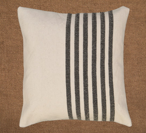 Hand woven scatter cushion cover  60 x 60cm - Vertical Stripes